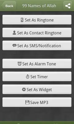 Islamic Ringtones android App screenshot 1